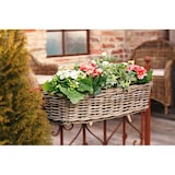 thumbnail of Jardinera de Ratán para Balcón - 60 x 18 x 16 cm - Cesta para Balcón - Jardinera para Balcón Colgante - Accesorio de Jardín para Balcón - Marrón