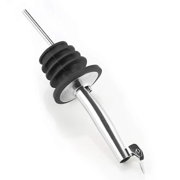 Versatore per bottiglie in acciaio inox con tappo - set da 1