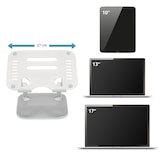 thumbnail of Laptophalterung / Laptopständer LAPTOP STAND Aluminium silber hjh OFFICE