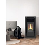 thumbnail of Estufa de pellets marca Audax de 6 kW, negro, sistema EFIPLUS, hecha en acero, interior en vermiculita, seguridad antideflagación-programable