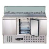 thumbnail of Combisteel Pizzatisch 136 cm mit Granitplatte – 3 Türen, Kühlaufsatz für GN-Behälter
