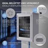 thumbnail of ECD Germany Netzwerkschrank 18HE Grau, Serverschrank 19 Zoll, Wandmontage 600×900×450 mm, abschließbare Glastür, Traglast 60 kg
