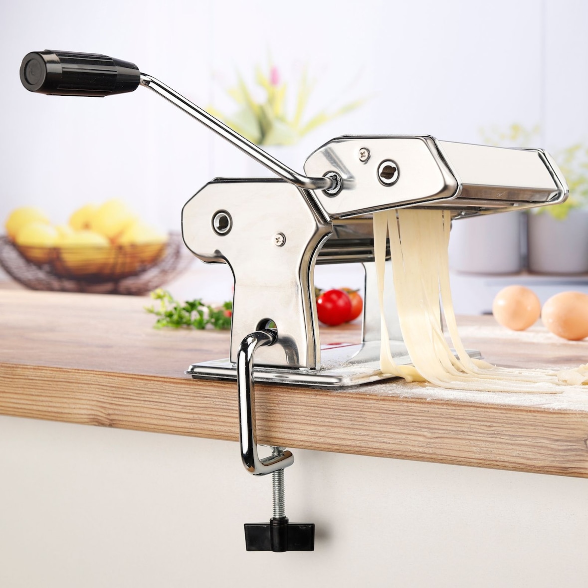 Edelstahl Nudelmaschine Pasta Tagliatelle Maschine