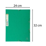 thumbnail of Exacompta  Cod. 56983E - Cartella 3 lembi con elastici Forever® cartoncino bicolore riciclato 380 g/mq - 24x32cm verde acqua - Confezione da  25 pz.