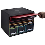 thumbnail of Module STORE-BOX à l'italienne 6 tiroirs Black Office noir/arlequin