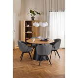 thumbnail of Darlene Esszimmerstuhl Mit Armlehnen Stoff grau.