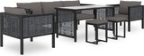 thumbnail of vidaXL Sofa-Mittelelement mit Kissen Poly Rattan Anthrazit
