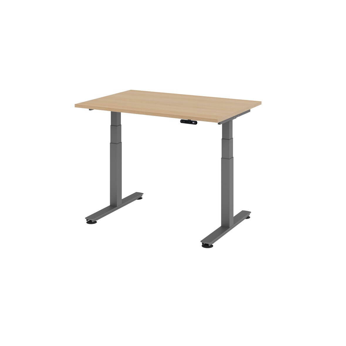 Hammerbacher-Sitz-Steh-Schreibtisch el.120x80cm Eiche-VXDSM12/E/G