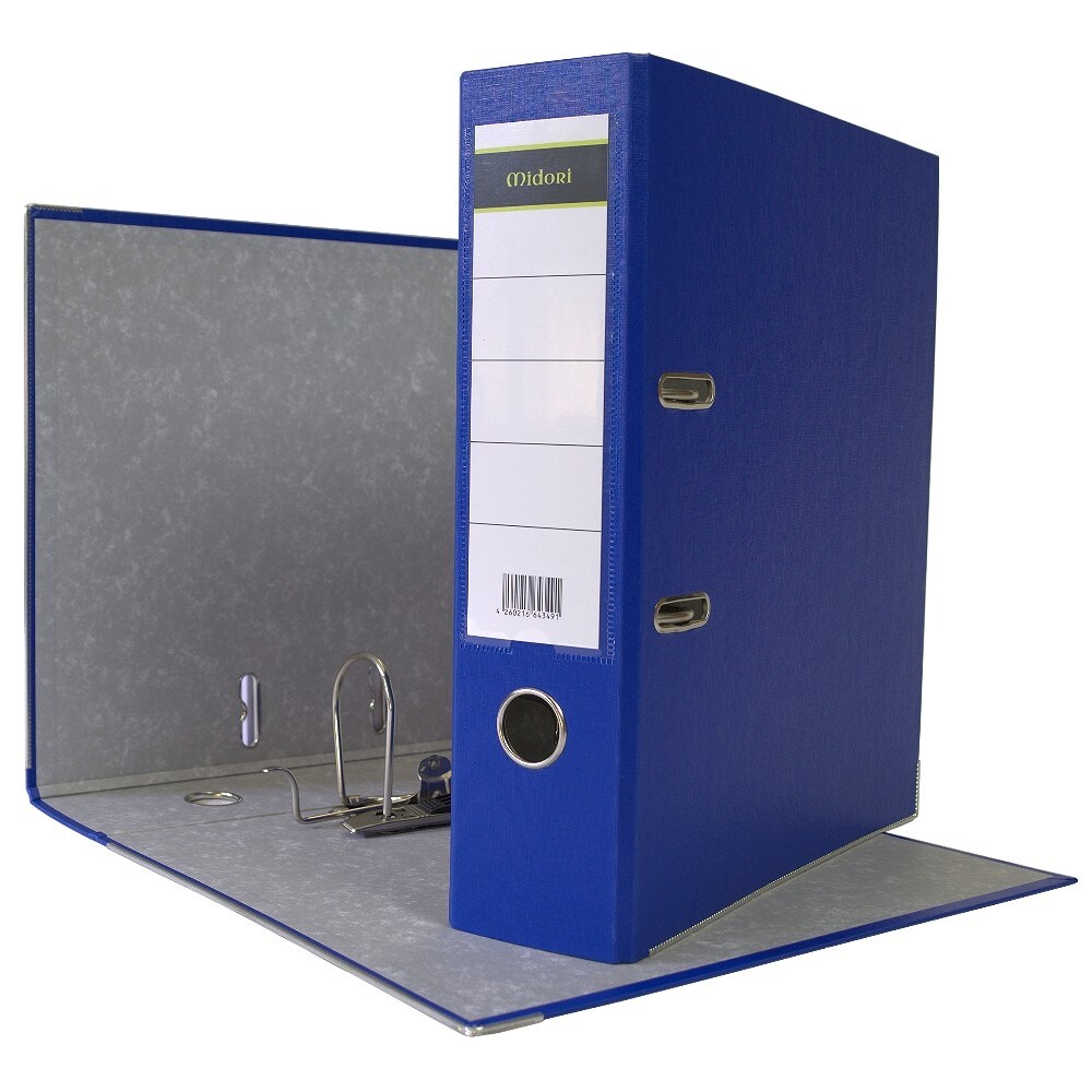 15 x Ordner A4 8 cm PP Kunststoff Blau Aktenordner Briefordner Breit 80 mm