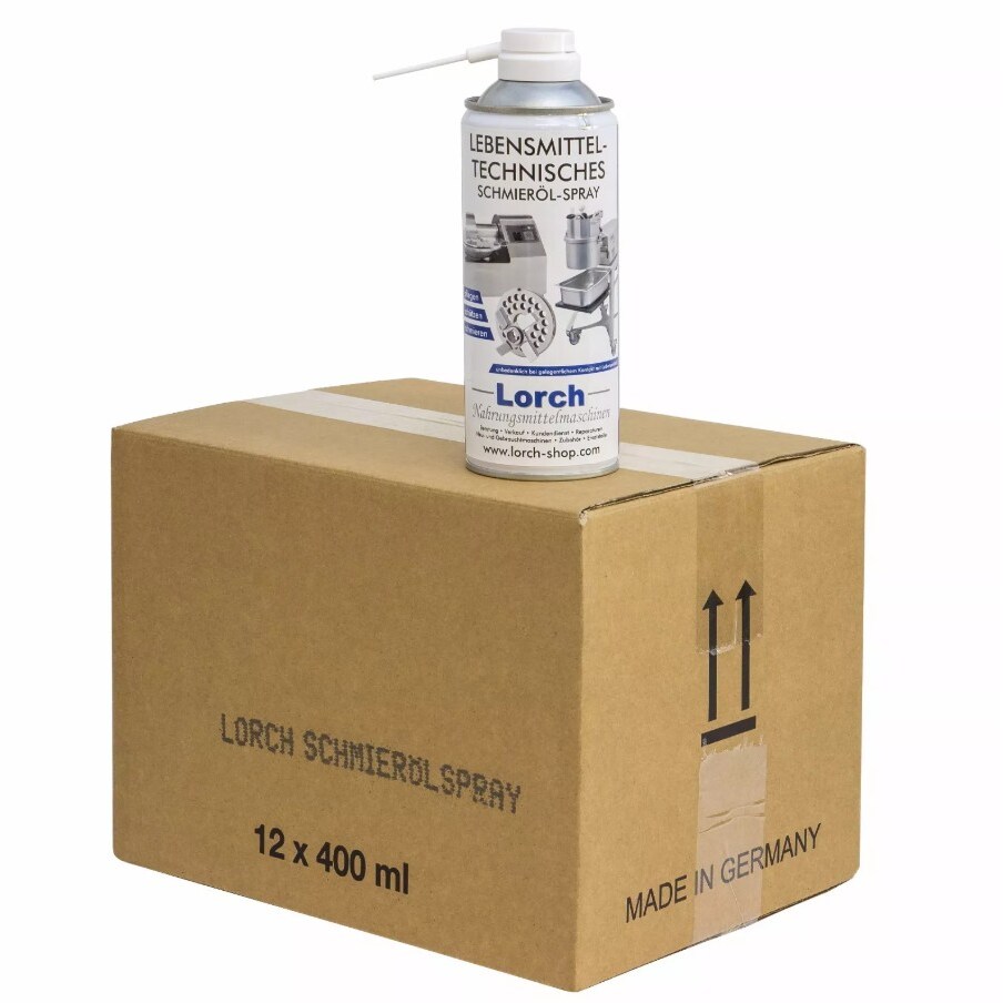 12x Lebensmitteltechnisches Schmieröl-Spray - à 400ml Dose