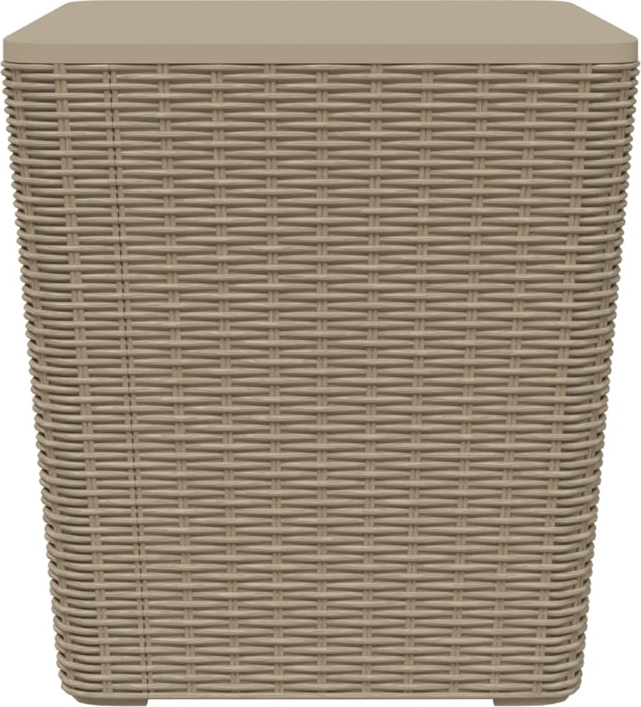 vidaXL Gartentisch mit Abnehmbarer Tischplatte Hellbraun Polypropylen