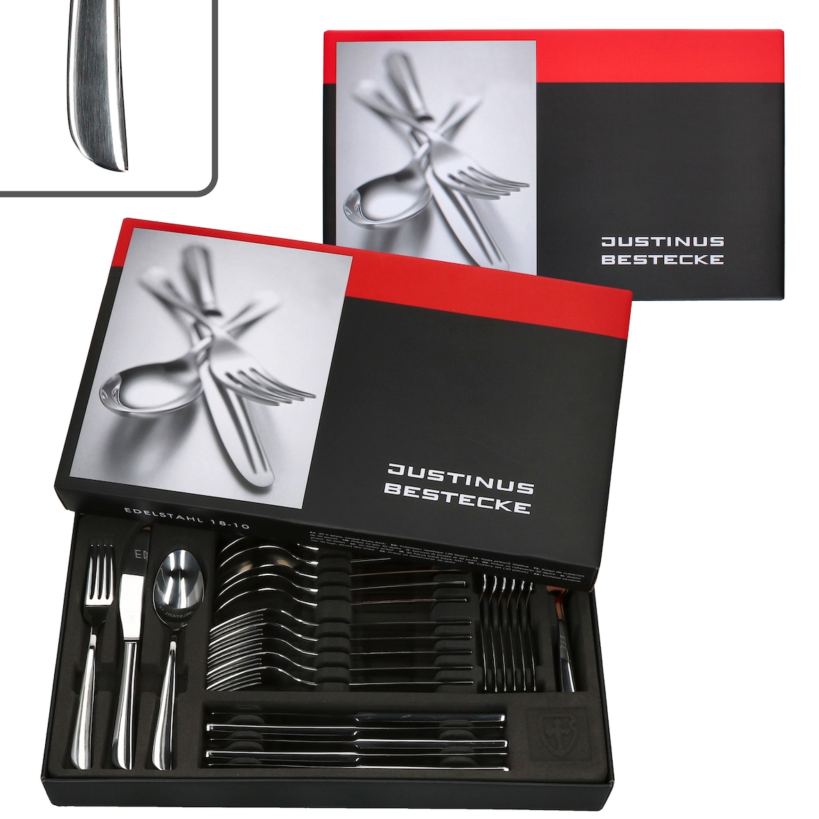 60tlg. Justinus Twist Komplett-Besteckset für 12 Personen - 630-480