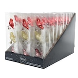 thumbnail of 3 Glasvögel auf Clip Christbaumschmuck & Weihnachtsbaumschmuck Vögel Weihnachtskugeln Weihnachtsbaum Mix gold rot ochsenblut