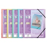 thumbnail of Exacompta 56279E 10x Ordnungsmappe A4, PP, 3 Klappen, 8 Fächer, Kreacover Pastell - Farben sortiert