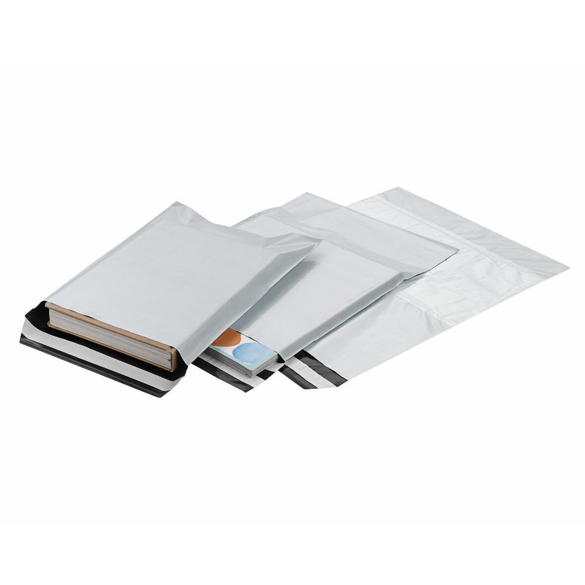 100x Folienversandtaschen COEX Adhäsionsverschluss 225x310+40mm 60my C4