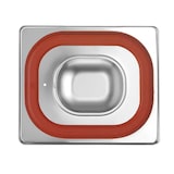 thumbnail of HENDI Gastronorm-Deckel mit Silikonrand, Profi Line, GN 1/6, 176x162mm
