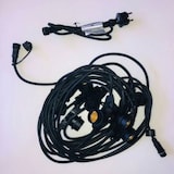 thumbnail of Guirlande guinguette ampoule vintage ST64 10M 2200K connectable extérieure câble noir