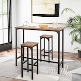 thumbnail of COSTWAY 2er-Set Barhocker, Tresenhocker mit Fußstütze, Küchenhocker bis 150 kg, Bistrohocker Barstühle für Zuhause