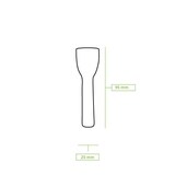 thumbnail of BIOZOYG 100 Stück Eisportionierer 16,5cm, weiß Einweglöffel Papierlöffel umweltfreundlich speziell für Eis biologisch abbaubare Eislöffel Eisspatel