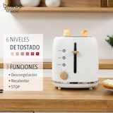 thumbnail of Nordic Conjunto Máquina de Café de 20 Bar Cápsulas e Café Moído + Chaleira Elétrica 1,7L + Torradeira de Pão 2 Fendas Largas,Briebe,SKT1209WHT,Branco