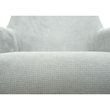 thumbnail of 2er-Set Esszimmerstuhl HWC-L91, Küchenstuhl Armlehne drehbar Auto-Position Stoff MVG ~ hellgrau Kunstleder dunkelgrau