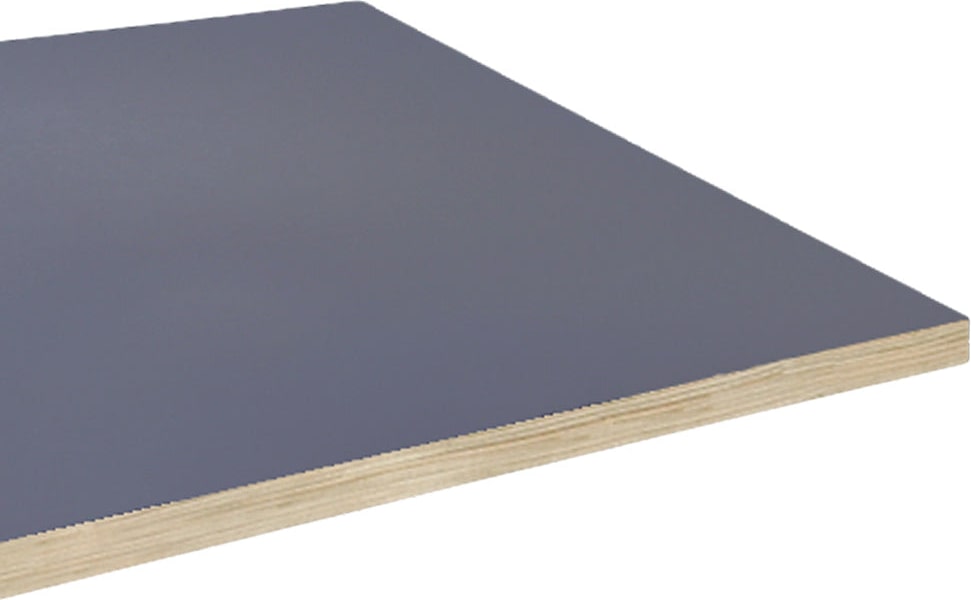 Restootab - Tischplatte 160x80 blu fes fenix kanten in holzoptik