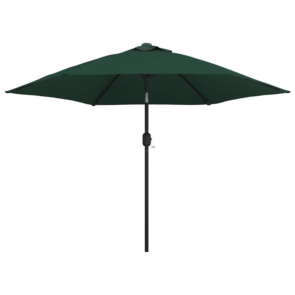 vidaXL Parasol kantelbaar met LED 3 m groen