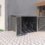 thumbnail of SVITA Fahrradgarage Bicycle Fahrradhaus Fahrradbox Bike box 5,6m³ Metall Dunkelgrau