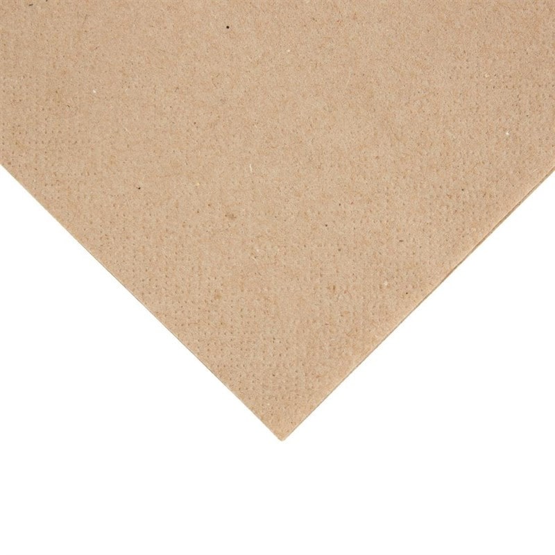 Cocktailservietten Recycled 2-fach gefaltet 1/4 240mm Kraft - 4000er Pack -. Fiesta