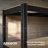 thumbnail of Set di 2 scaffalature per carichi pesanti Scaffalature per officina Nero