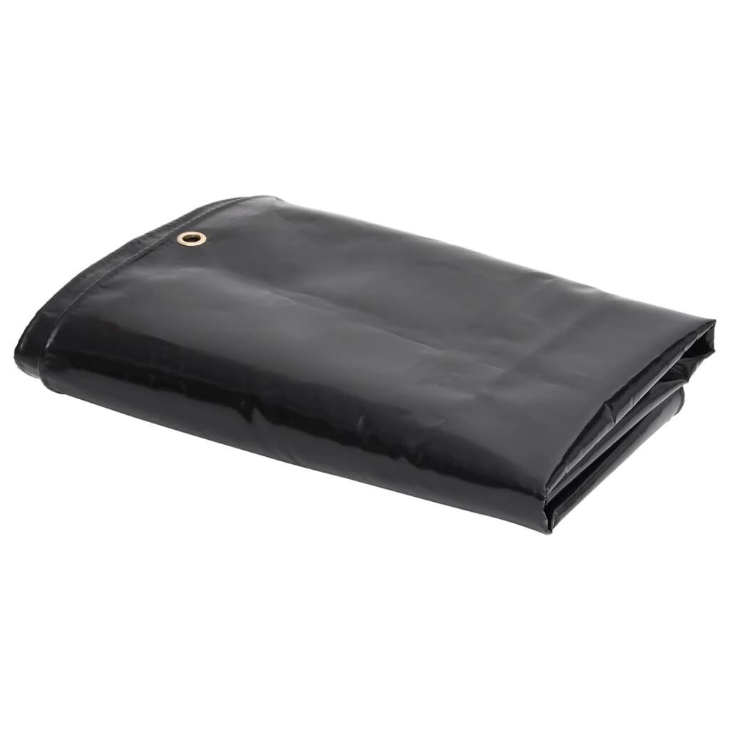 vidaXL Zeildoek 650 g/m² 6x8 m Zwart