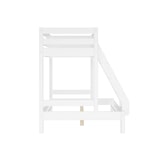 thumbnail of Doppel-Etagenbett 120x200 und 80x200 Erwachsenen-Stockbett Kiefer Massivholz weiß V-60.18W-08-12 Rollrost und Doppelbettkasten inkl.