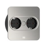 thumbnail of BACHMANN TWIST 2 2xCEE7/3 2,0m AEH Edelstahl-Optik eckig