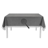 thumbnail of Gartentischdecke mit Fransen Tischdecke rund oval eckig Classic 130x180 cm eckig dunkelgrau