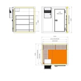 thumbnail of CORECO Kit Chambre Froide Neg Complete Avec La Chambre Froide + Groupe + Rayonnage Lineaire + Rayonnage Angulaire REF-66-C