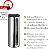 thumbnail of WENKO Turbo-Loc® Edelstahl Ersatzrollenhalter Mod. Detroit, rostfrei, Befestigen ohne bohren