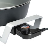 thumbnail of BOURGINI - Multibraadpan met een inhoud van 6 liter, een diameter van 26 cm, thermostaat met 5 standen, antiaanbaklaag, 1800 W. Afmetingen 26x6cm