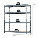 thumbnail of METRO Professional Étagères pour charges lourdes KBT45,  charge maximale de 350 kg par étagère, gris