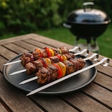 thumbnail of WellHome - Conjunto de espetos para churrasco premium de 41 cm feito de aço inoxidável 430