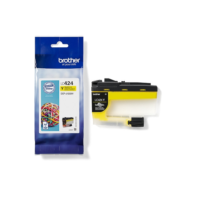 Brother LC424 Jaune Cartouche d'encre ORIGINALE - LC424Y