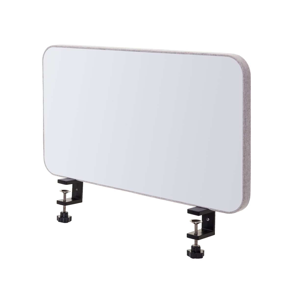 Tisch-Whiteboard HWC-G74, Büro-Sichtschutz Trennwand Schreibtisch Magnettafel Pinnwand, Stoff/Textil ~ 60x35cm grau