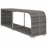 thumbnail of vidaXL 11-delige tuin loungeset met kussens poly rattan grijs