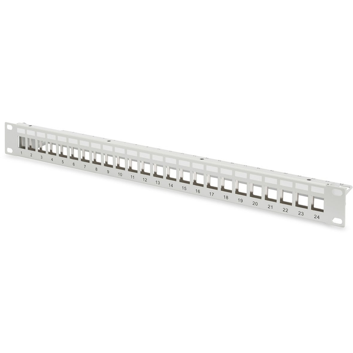 DIGITUS Modular Patch Panel, 24-Port, grau
