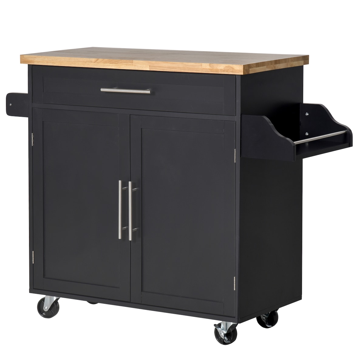 HOMCOM Carrello da Cucina con Cassetto Portaspezie e Armadietto