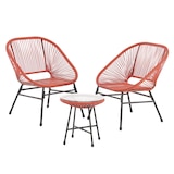 thumbnail of SVITA TULUM Balkon-Möbel 3-tlg. Garten-Möbel Set Balkonstühle mit Tisch Terracotta Orange