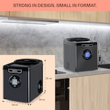 thumbnail of Icemeister 2G Eiswürfelmaschine 12kg/24h LC-Display Edelstahl Schwarz-Metallic