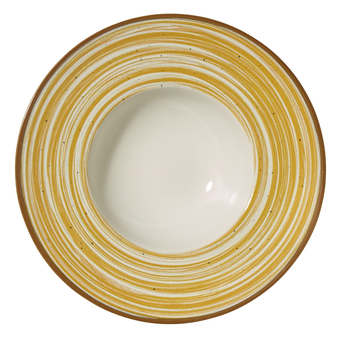 METRO Professional Plato para pasta Madleen, cerámica de gres, Ø 28 cm, amarillo, 6 unidades