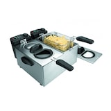 thumbnail of Lacor freidora eléctrica doble 2x3.5 litros 2x2000 W cuerpo de acero