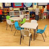 thumbnail of Mesa baja plegable infantil crema 61 x 61 x 53,5 cm