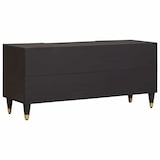 thumbnail of vidaXL TV-Schränk mit Regal Schwarz 105 x 33 x 46 cm Massivholz Mango
